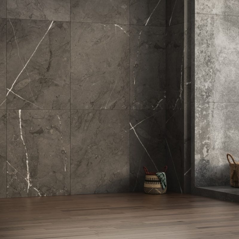 A,Modern,Bathroom,Mockup,Featuring,A,Marble,Wall,And,Concrete