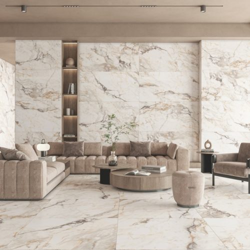 A,Luxurious,Retail,Establishment's,Greeting,Room,Features,White,Marble,On